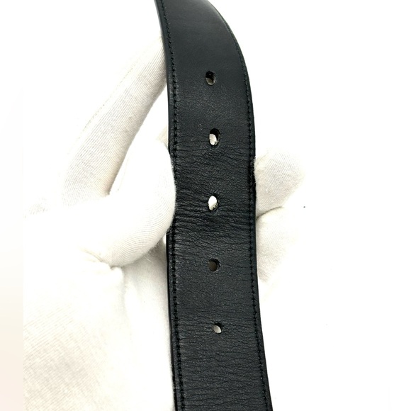 Prada Vintage Claw Buckle Black Leather Belt - Picture 9 of 12